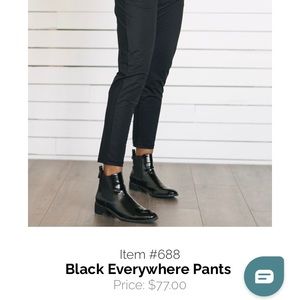 Zyia Black Everywhere Pants sz xs